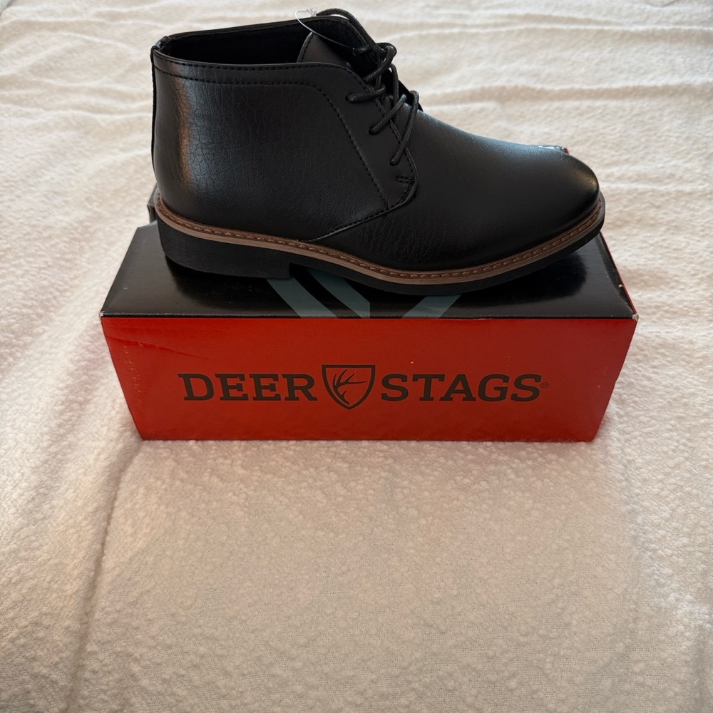 Deer Stags Men's Classic Black Chukka Boots